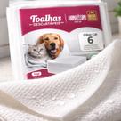 Toalha Descartável Pet Manicure Banho Cachorro Gato Pacote 6 Unidades 50x70cm
