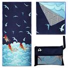 Toalha Elite Trend Koi Fish 198x89 cm de microfibra de secagem rápida