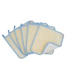 Toalha esfoliante para pele Bleu Bath de dupla face, pacote com 6 unidades, branca
