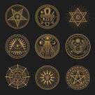 Toalha esoterica tarot 9 mandalas egipcia simbologia sagrada