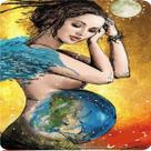 Toalha esoterica tarot imperatriz mãe natureza fertilidade