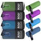 Toalha esportiva de viagem de microfibra BOGI, pacote com 4, XL, 81x182 cm