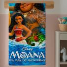 Toalha Estampa Infantil Menina Princesa Dos Mares Moaana Banho Divertido Colorido Natação Praia