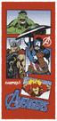 Toalha Felpuda de Banho Estampada Avengers 60 cm x 1,20 m Com 1 peca