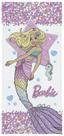 Toalha Felpuda de Banho Estampada Barbie 60 cm x 1,20 m Com 1 peca
