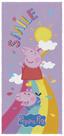 Toalha Felpuda de Banho Estampada Peppa Pig 60 cm x 1,20 m Com 1 peca
