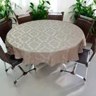 Toalha Forro de Mesa Redonda 4, 6, 8 Cadeiras em Jacquard