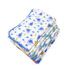 Toalha Fralda Luxo Estampada 70cm X 110cm Com Crochê