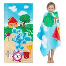 Toalha Franco Kids de algodão supermacio para banheira/piscina/praia Blues Clues Toalha Franco Kids de algodão supermacio para banheira/piscina/praia Blues Clues