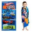 Toalha Franco Kids Hot Wheels 100% algodão 147 cm x 71 cm
