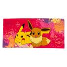 Toalha Franco Pokémon Girl Anime Kids Algodão 147x71cm