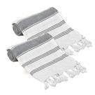 Toalha GLAMBURG Peshtemal Turkish 91x180 cm Conjunto de 2