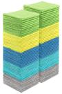 Toalha HOMEXCEL, pacote com 100 microfibras, 29x29 cm, multicolorida Toalha HOMEXCEL, pacote com 100 microfibras, 29x29 cm, multicolorida