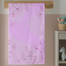 Toalha Infantil Banho Estampa Rosa De Flores Macia Confortável E Ideal Para Meninas