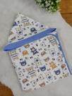 Toalha Infantil BEAR AZUL forrada com Capuz 01 Peça - Happy Baby