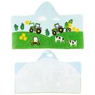 Toalha infantil Franco John Deere com capuz de algodão felpudo 61x127cm Toalha infantil Franco John Deere com capuz de algodão felpudo 61x127cm