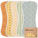 Toalha KeaBabies, pacote com 5 panos orgânicos para arrotar bebês, 53x27 cm Toalha KeaBabies, pacote com 5 panos orgânicos para arrotar bebês, 53x27 cm