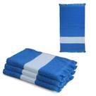 Toalha Lavabinho com Franja - azul royal