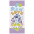 Toalha Love Stitch Banho Praia Piscina Macia Felpuda Lepper 60x120cm