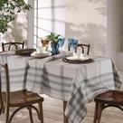 Toalha Mesa Luna Cinza Dohler 1,40x2,10m Retangular 6Lugares