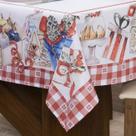 Toalha mesa Natalina 3,00 x 1,50 para 8 lugares (Decoração, Cozinha, Mesa posta, Enfeites de Natal)