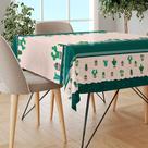 Toalha Mesa Plástica Térmica Suculentas 8 10 lugares 2,50