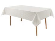 Toalha Mesa Retangular 160x220cm Zattar Branca Karsten
