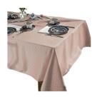 Toalha Mesa Retangular 160x270cm Requinte TJ5796 Rosa Dohler