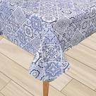 Toalha Mesa Térmica Pvc Impermeável Azulejo Azul 1,40X1,60