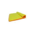 Toalha Microfibra Amarela 40X60 300 GSM Borda Laranja - JS