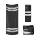Toalha Nomadix Original Poolside Preta 72,5x30cm Absorvente