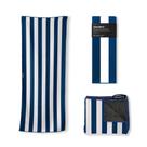 Toalha original Nomadix perfeita para praia, piscina, viagens, acampamento e ioga Feita com materiais reciclados Superabsorvente Resistente à areia Cabana Stripe azul escuro 72,5 x 30 Toalha original Nomadix perfeita para praia, piscina, viagens, acampamento e ioga Feita com materiais reciclados Superabsorvente Resistente à areia Cabana Stripe azul escuro 72,5 x 30