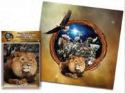 Toalha para baralho - mandala animais de poder Toalha para baralho - mandala animais de poder
