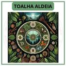 Toalha para Jogo de Tarot 0,70x0,70cm Aldeia