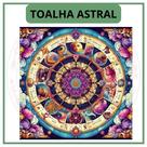 Toalha para Jogo de Tarot 0,70x0,70cm Astral