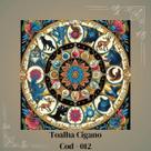 Toalha para Jogo de Tarot 0,70x0,70cm Cigano Cod012