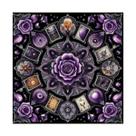 Toalha para Jogo de Tarot 0,70x0,70cm Mulambo Cod009