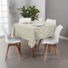 Toalha Para Mesa Palha Quadrada 4 Lugares Tecido Jacquard