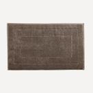 Toalha para pés felpuda Solare cinza 48x80 cm retangular 100% algodão - Karsten