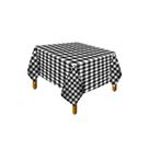 Toalha Perolada Xadrez Preto 70x70cm C/10 Un Mesa de Festa, Lanches, Piquenique
