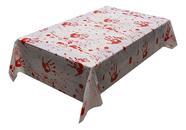 Toalha Plástica De Halloween Sangue Decorativo De Mesa