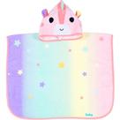 Toalha Poncho Buba Com Capuz Zoo Unicórnio Rosa Toalha Poncho Buba Com Capuz Zoo Unicórnio Rosa