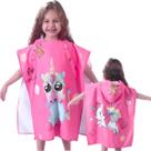 Toalha Poncho De Praia Com Capuz Kids Unicornio - Bene Casa