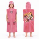 Toalha Poncho Infantil Patrulha Canina com Capuz para Praia e Piscina