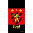 Toalha Praia Buettner Veludo Brasão Sport Recife Preto Toalha Praia Buettner Veludo Brasão Sport Recife Preto