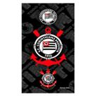 Toalha Praia Buettner Veludo Estampado 100% Algodão Brasão Corinthians 70cm x 140m Preto Toalha Praia Buettner Veludo Estampado 100% Algodão Brasão Corinthians 70cm x 140m Preto