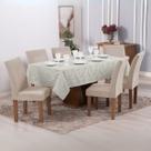Toalha Retangular Mesa 6 Lugares Tecido Jacquard 2,20x1,40m