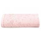 Toalha Rosto Velour Algodão Romance, tamanho 50cmx80cm. Cor Rosa. Marca Döhler