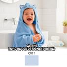 Toalha Safari Soft Infantil Bebe com Capuz 80x80cm Kit 1 2 3 ou 4 toalhas