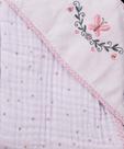 Toalha soft c/capuz de canto bordado 76096625 baby joy classicos estampada 80cmx80cm